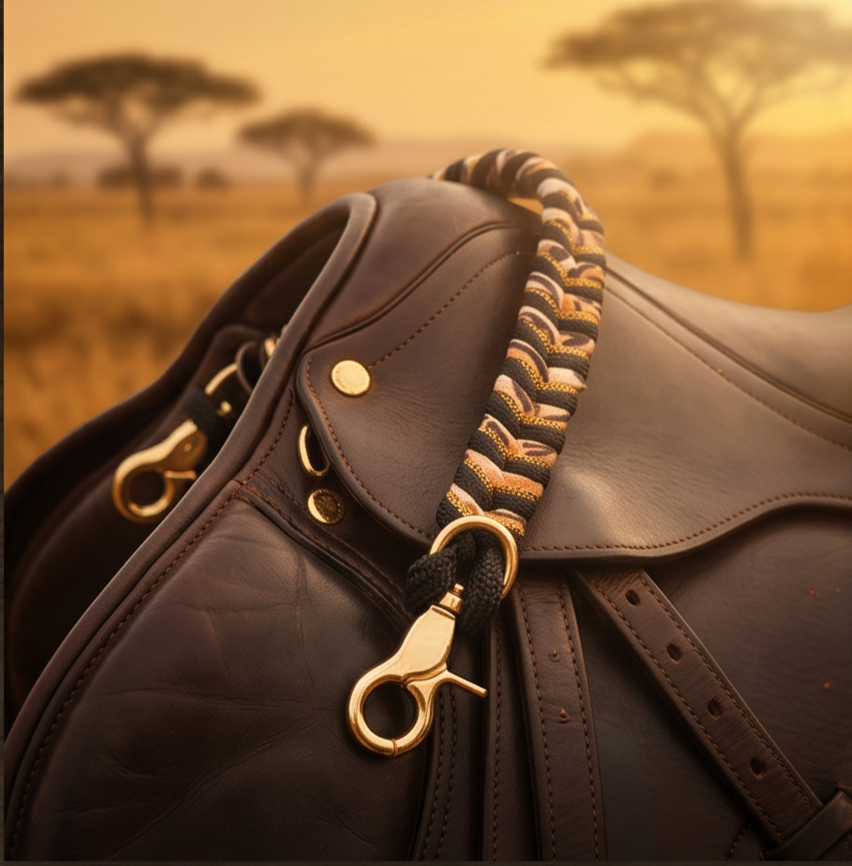 Poignée de selle - Wild Savane Léopard