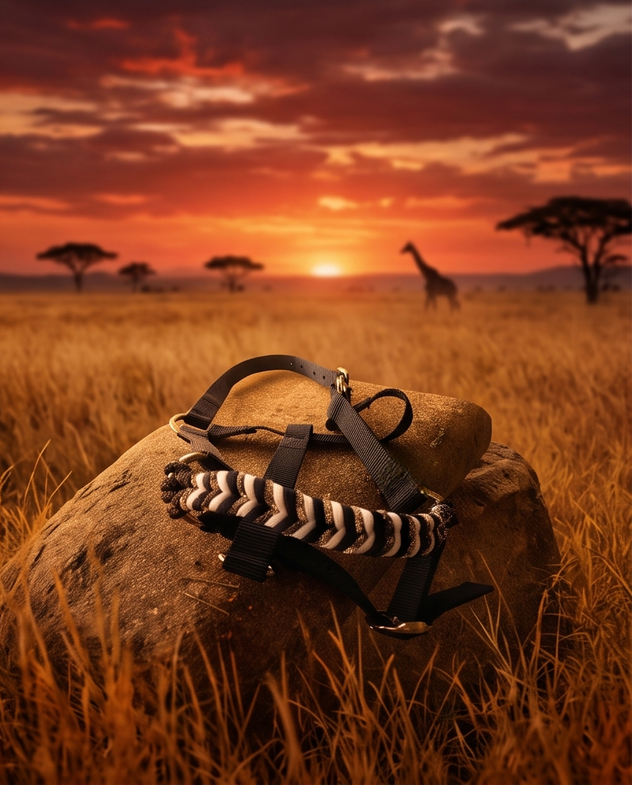 Licol plat Wild Savane Zèbre