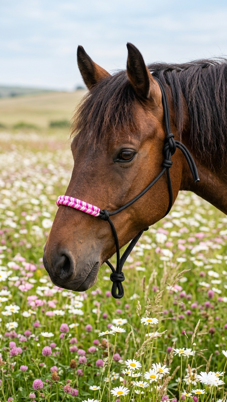 Harmony Floral Rope Halter
