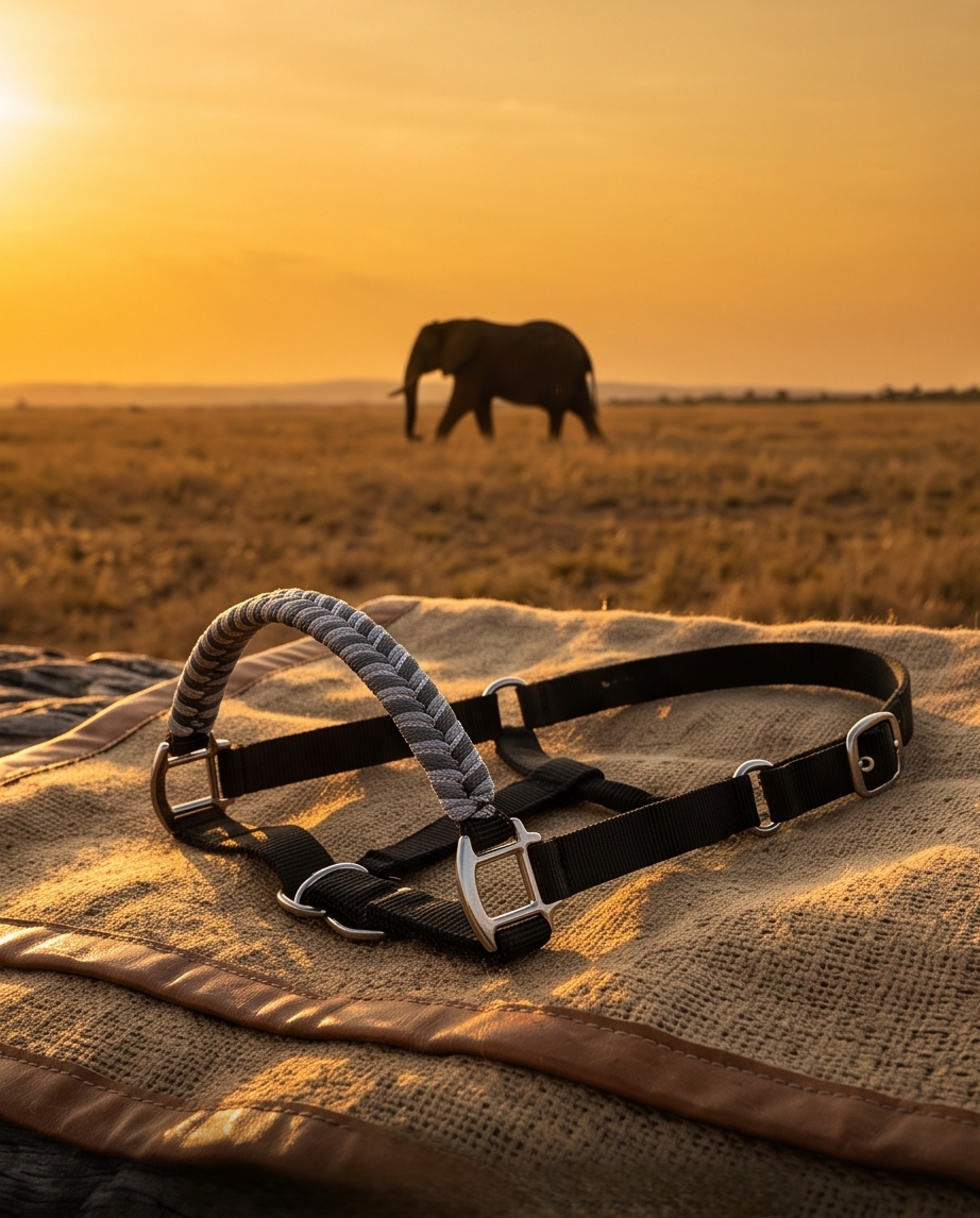 Licol plat Wild Savane Éléphant